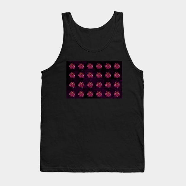 Pattern with Red Jewelery Brooches Tank Top by mavicfe